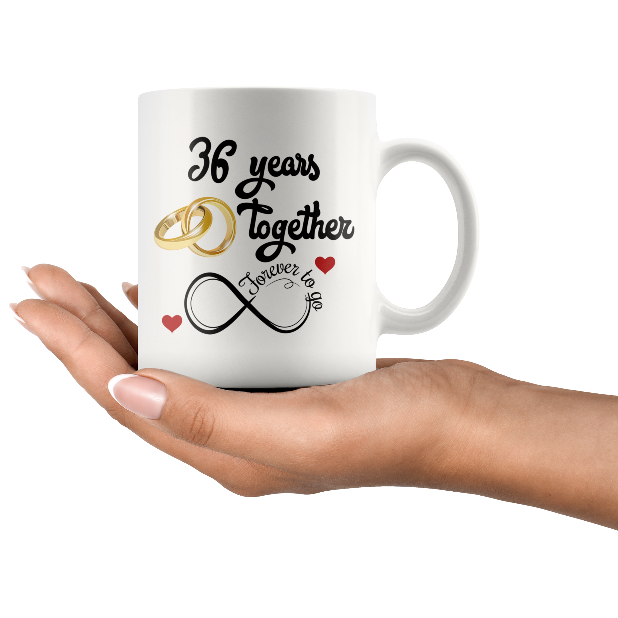 Just Married 36 Years Ago 36Th Wedding Anniversary Gift Graphic Tee Camping  Mug | Mazezy UK