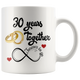 30th Wedding Anniversary Gift For Him And Her, Married For 30 Years, 30th Anniversary Mug For Husband & Wife, 30 Years Together With Her ( 11 oz )