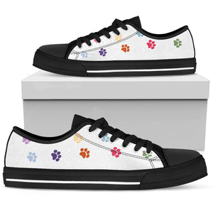 Paw Prints - Men's Low Top Shoes