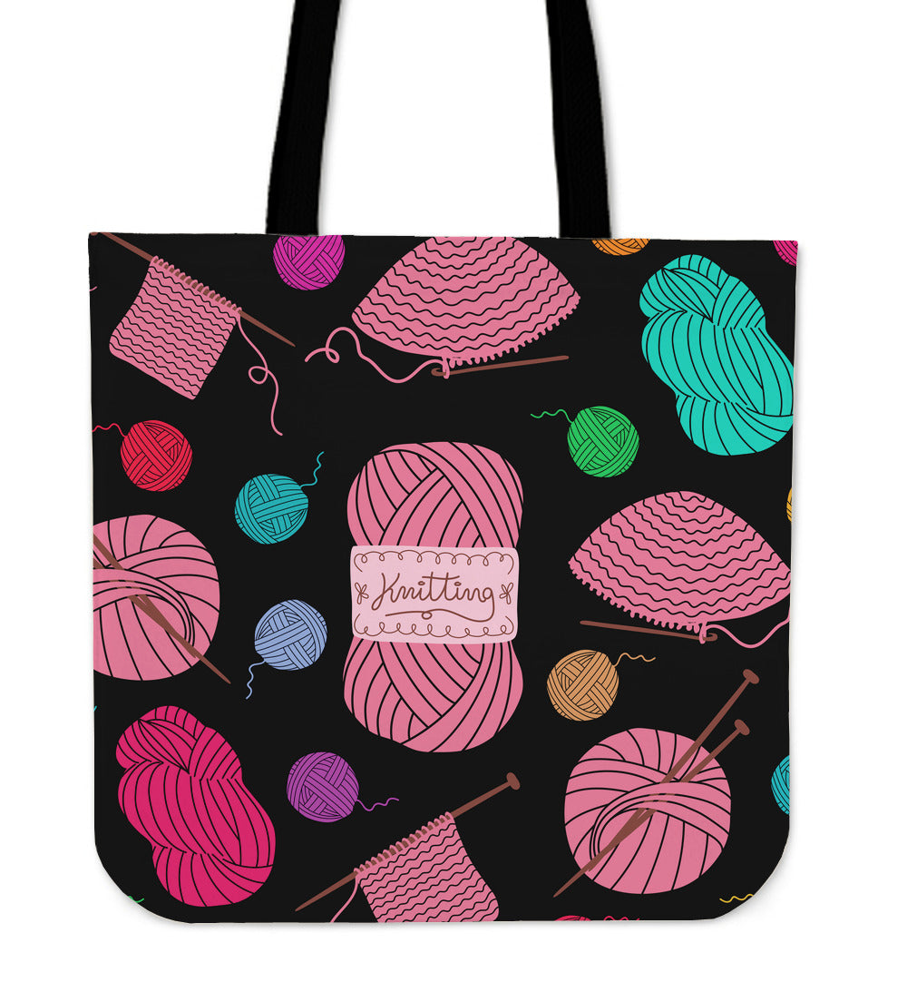 Knitting Tote Bag, Personalized Knitting Tote Bag, Knitting Gifts