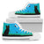 Black Cat and Butterflies - Women's High Top Shoes