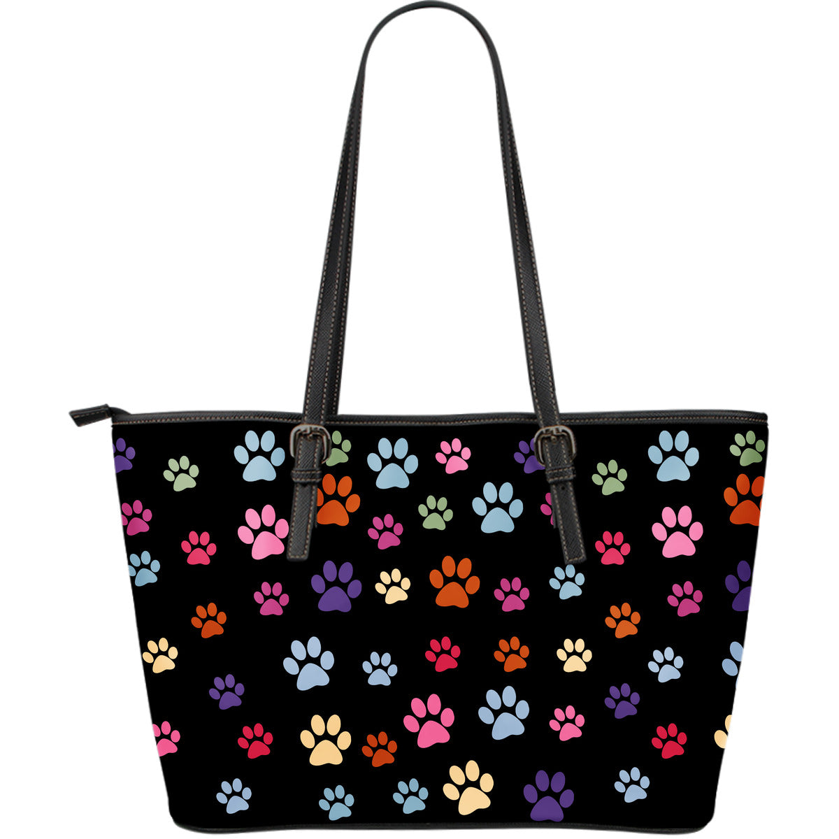 Dog Paw Print Handbag Crossbody Carry Conceal Shoulder Purse Wallet Set