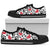 Women`s Low Top Shoes Dog Prints Black