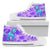 Unicorn Purple Womens High Top Shoes (white)