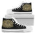 Golden Lotus Handcrafted White Sole High Top Shoes