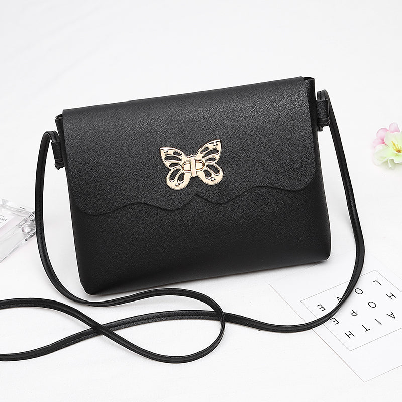 Women's Bag 2022 Trend PU Leather Messenger Bag Vintage Butterfly