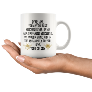 Best Beekeeper Ever Coffee Mug - Ian (11 oz)