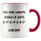 The One Where Jessica Gets Engaged With Date Colored Coffee Mug (11 oz)