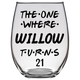 Willow Turns 21 Years Stemless Wine Glass