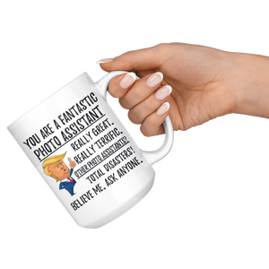 Funny Fantastic Photo Assistant Coffee Mug, Trump Gifts, Best Photo Assistant Birthday Gift, Photo Assistant Christmas Graduation Gift