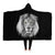 White Lion Head Hooded Blanket