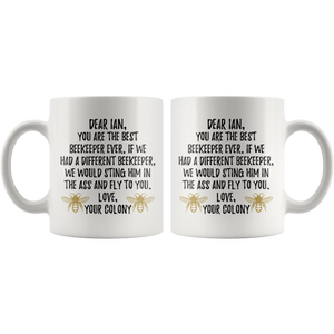 Best Beekeeper Ever Coffee Mug - Ian (11 oz)