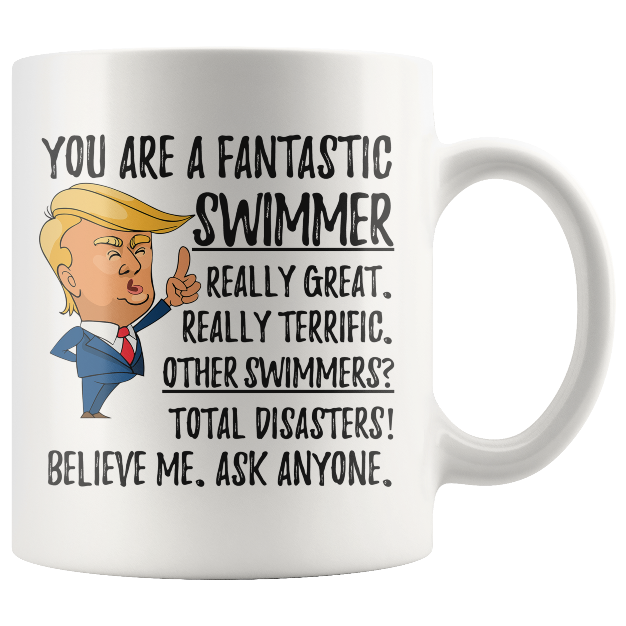 Funny Fantastic Swimmer Coffee Mug, Swimmer Trump Gifts, Best Swimmer –  Freedom Look
