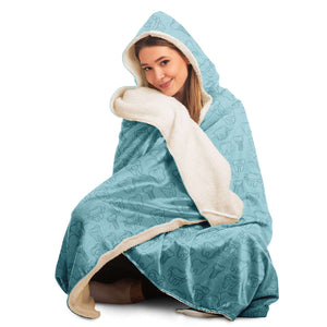 Tooth Hooded Blanket