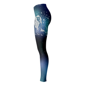 Personalized Leo Horoscope Zodiac Star Sign Leggings