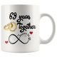 69th Wedding Anniversary Gift For Him And Her, Married For 69 Years, 69 Years Together With Her, 69th Anniversary Mug For Husband & Wife (11 oz )