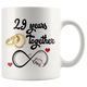 29th Wedding Anniversary Gift For Him And Her, 29th Anniversary Mug For Husband & Wife, Married For 29 Years, 29 Years Together With Her (11 oz )