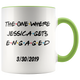 The One Where Jessica Gets Engaged With Date Colored Coffee Mug (11 oz)