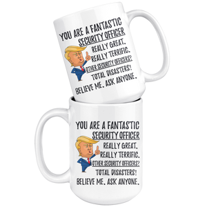 Funny Fantastic Security Officer Coffee Mug, Trump Gifts, Security Officer Birthday Gift, Security Officer Christmas Graduation Gift