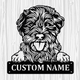 Personalized Aussiedoodle Metal Sign, Dog Owner Wall Art, Memorial Gift