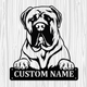 Personalized Bullmastiff Metal Sign, Dog Owner Wall Art, Memorial Gift