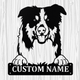 Personalized English Shepherd  Metal Sign, Dog Owner Wall Art, Memorial Gift