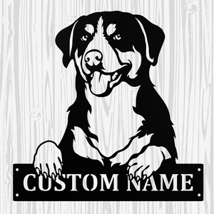 Personalized Entlebucher Metal Sign, Dog Owner Wall Art, Memorial Gift