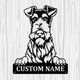 Personalized Fox Terrier Metal Sign, Dog Owner Wall Art, Memorial Gift