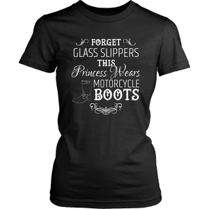 Motorcycle Princess Wears Boots Unisex T-Shirt