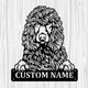 Personalized Irish Water Spaniel Metal Sign, Dog Owner Wall Art, Memorial Gift