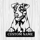 Personalized Jack Russell Metal Sign, Dog Owner Wall Art, Memorial Gift