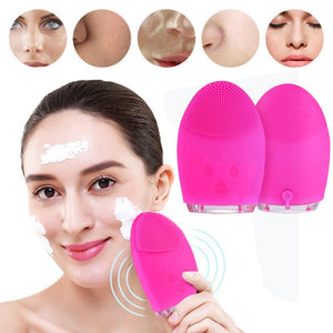 Mini Electric Facial Cleaning Massage Brush Machine