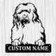 Personalized Old English Sheepdog Metal Sign, Dog Owner Wall Art, Memorial Gift