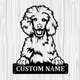 Personalized Poodle Metal Sign, Dog Owner Wall Art, Memorial Gift