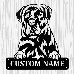 Personalized Presa Canario Metal Sign, Dog Owner Wall Art, Memorial Gift