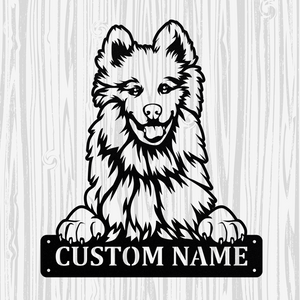 Personalized Samoyed Metal Sign, Dog Owner Wall Art, Memorial Gift