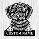 Personalized Shih-Poo Metal Sign, Dog Owner Wall Art, Memorial Gift