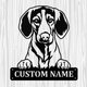 Personalized Treeing Walker Coonhound Metal Sign, Dog Owner Wall Art, Memorial Gift