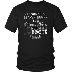 Motorcycle Princess Wears Boots Unisex T-Shirt