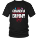 My Grandpa Is Out Saving Every Bunny Firefighter Womens And Unisex T-Shirt