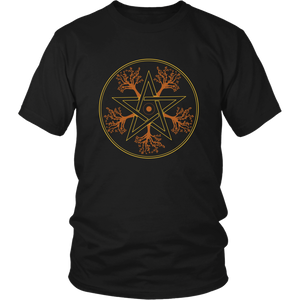 Tree Pentagram Protective Symbol Unisex T-Shirt