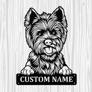 Personalized West Highland White Terrier Metal Sign, Dog Owner Wall Art, Memorial Gift