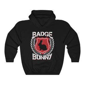 Badge Bunny Easter Unisex Hoodie Hooded Sweatshirt - Red