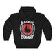 Badge Bunny Easter Unisex Hoodie Hooded Sweatshirt - Red