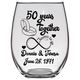 Donnie & Teresa FTG - 50 years together Stemless Wine Glass