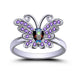 Butterfly Marquise Multicolor Purple & Pink Ring - Freedom Look