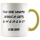 The One Where Jessica Gets Engaged With Date Colored Coffee Mug (11 oz)