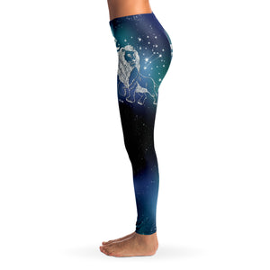 Personalized Leo Horoscope Zodiac Star Sign Leggings