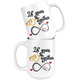 26th Wedding Anniversary Gift For Him And Her, 26th Anniversary Mug For Husband & Wife, Married For 26 Years, 26 Years Together With Her (15 oz )