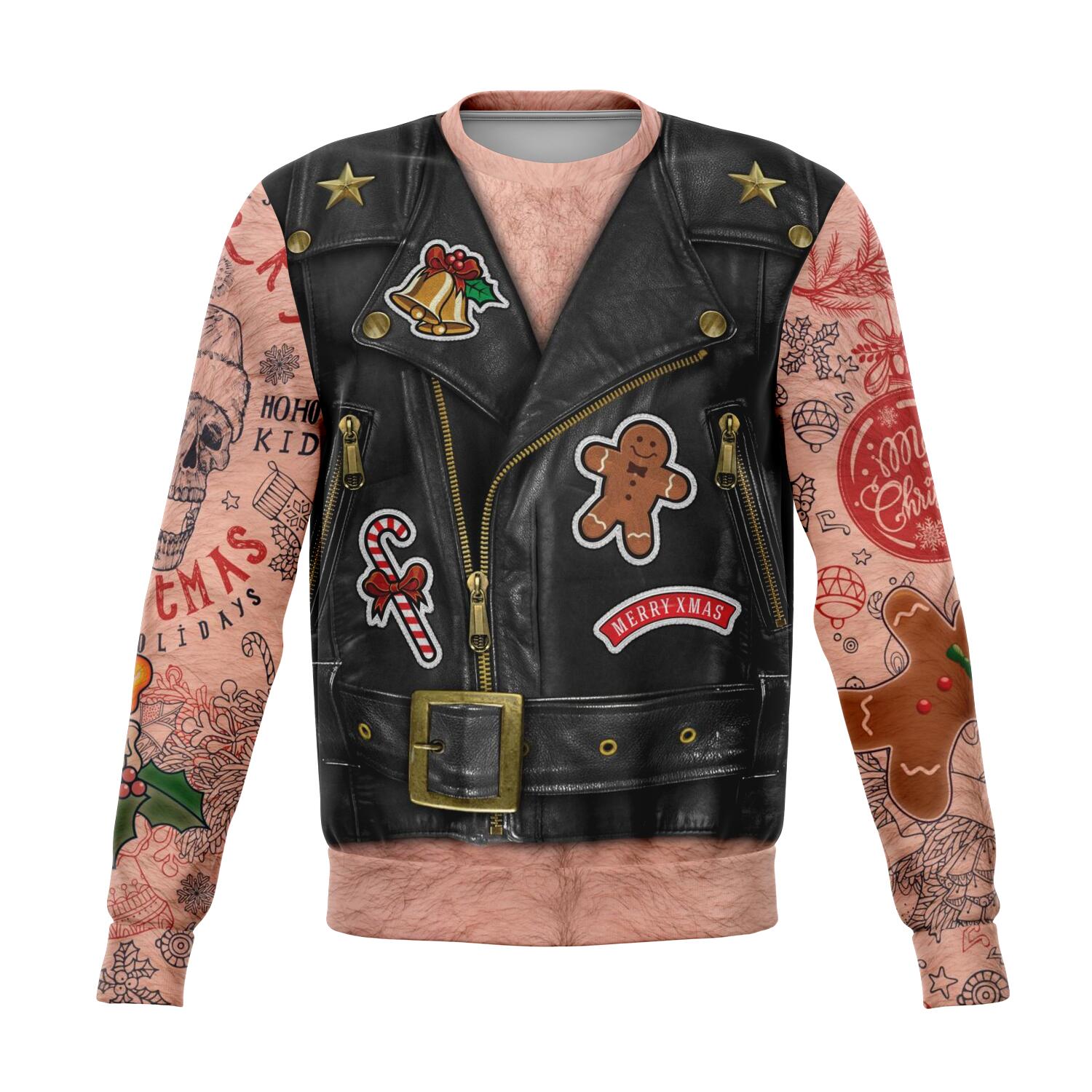 Biker shop santa sweater